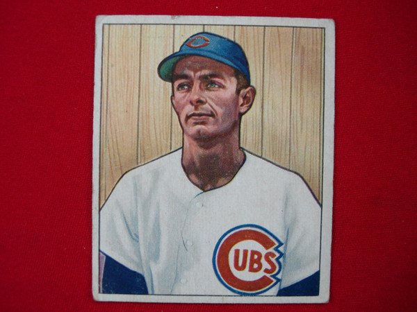 Vintage 1950 Bowman Roy Smalley #115 Chicago Cubs Baseball Card - PSA Graded