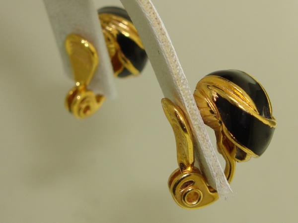 Vintage Monet Black & Gold Bracelet & Earrings Set (1970s-80s) - Excellent Condition