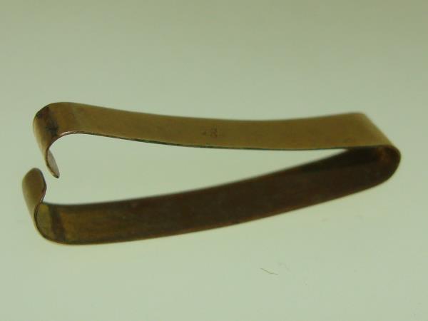 Antique Gold-Filled Engraved Lingerie Pin - H.F.J. Initial, Estate Find