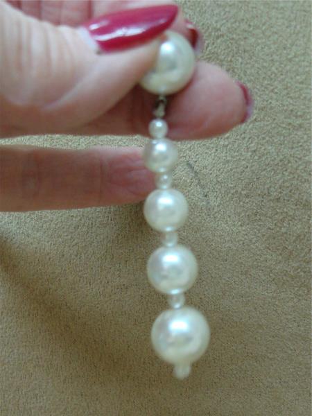 Vintage 1970s Japan Faux Pearl Jewelry Set - Necklace, Bracelets & Dangle Earrings