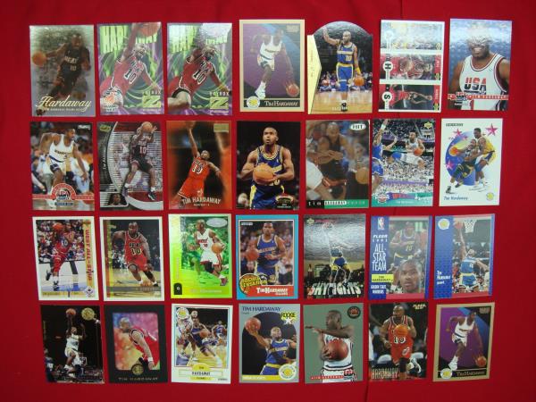 Tim Hardaway Card Lot (28 Cards) Rookies, Parallels, Inserts & Premiums
