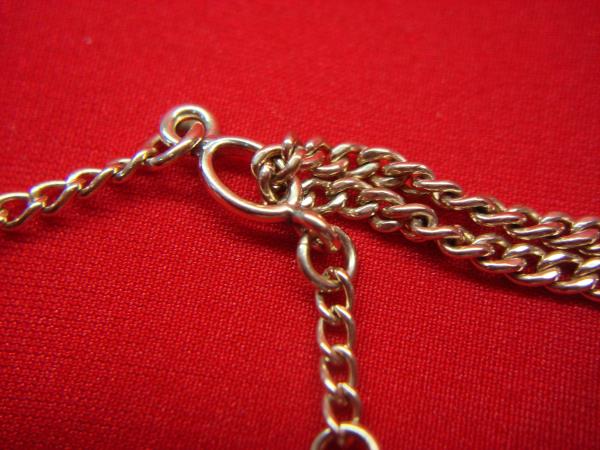 Antique Gold Filled Pocket Watch Chain w/ Cross & T-Bar - 15 Inch Vintage