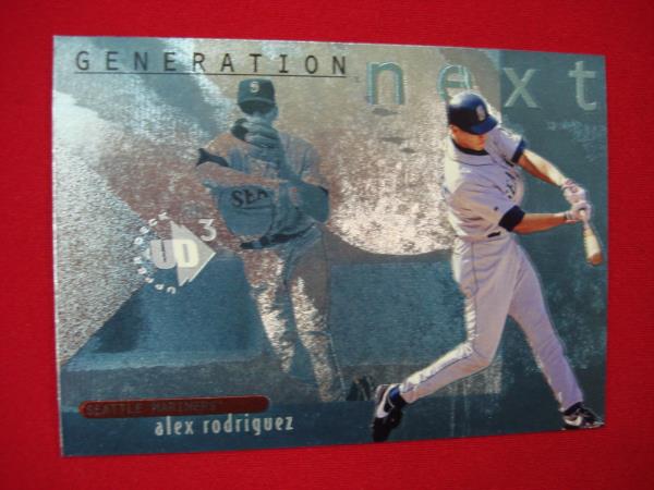 1997 Upper Deck UD3 Alex Rodriguez #GN1 Mariners Rookie Card - Generation Next Insert