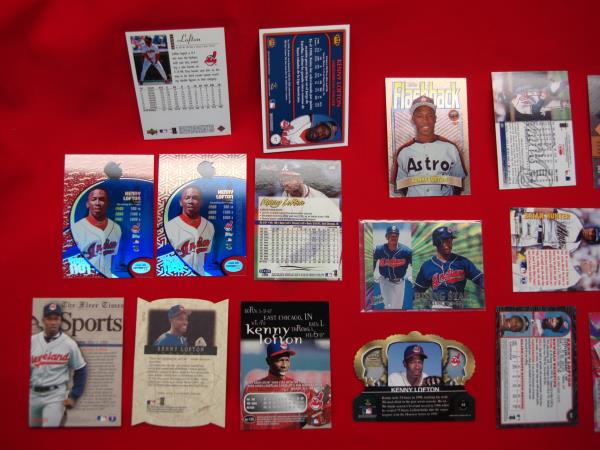 Kenny Lofton Cleveland Indians Card Collection (50+ Cards) - Inserts & More