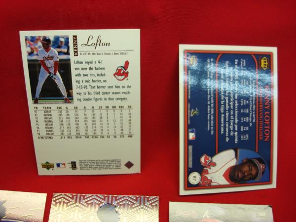 Kenny Lofton Cleveland Indians Card Collection (50+ Cards) - Inserts & More