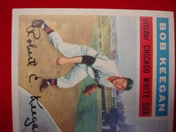Vintage 1956 Topps Bob Keegan Chicago White Sox Baseball Card #54