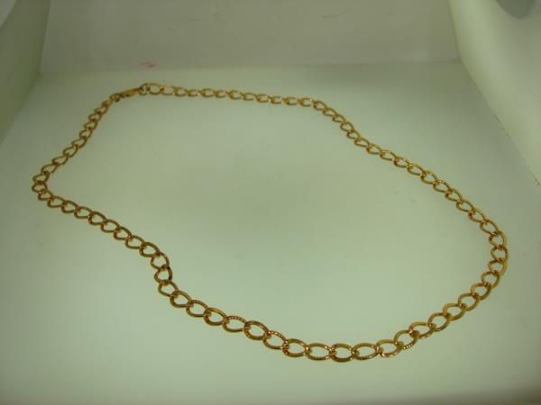 Elegant Vermeil Sterling Silver Necklace (18