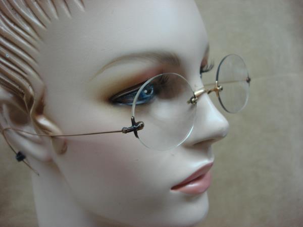 Antique Victorian 10K Gold Shur-On Frameless Eyeglasses (Circa 1890s) - Estate Find