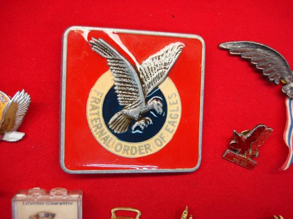 Vintage Fraternal Order of Eagles Pin & Badge Collection - Estate Find