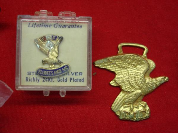 Vintage Fraternal Order of Eagles Pin & Badge Collection - Estate Find