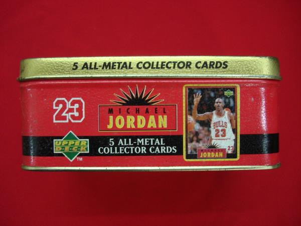 1996 Upper Deck Michael Jordan 5 Metal Card Set - Complete in Original Tin