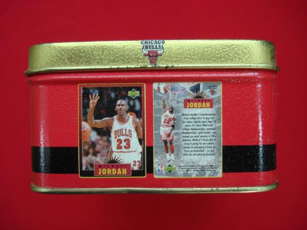 1996 Upper Deck Michael Jordan 5 Metal Card Set - Complete in Original Tin