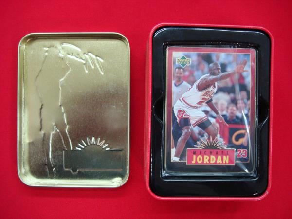 1996 Upper Deck Michael Jordan 5 Metal Card Set - Complete in Original Tin