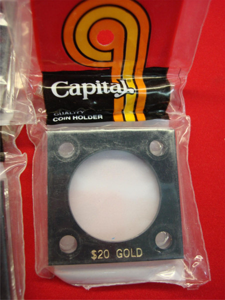 Capital Plastics $20 Gold Coin Holders - Set of 4, New & Sealed (Liberty & Saint-Gaudens Compatible)