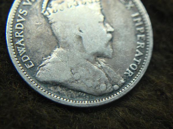 Genuine 1902 Canada King Edward VII Silver Quarter (25 Cents)