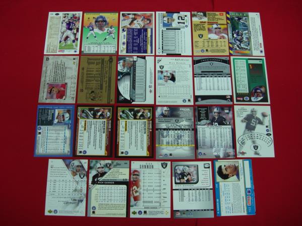 Rich Gannon Football Card Lot (23 Cards) - Vikings & Raiders Rookies & Premiums