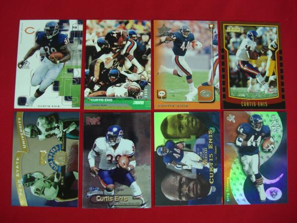 Curtis Enis Football Card Lot: Rookies, Premiums & Penn State/Bears Memorabilia