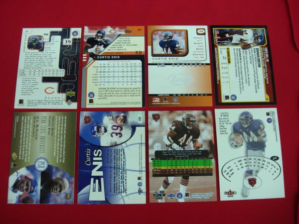 Curtis Enis Football Card Lot: Rookies, Premiums & Penn State/Bears Memorabilia