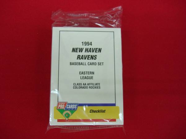 1994 Fleer ProCards New Haven Ravens Team Set (Colorado Rockies Affiliate) - Factory Sealed