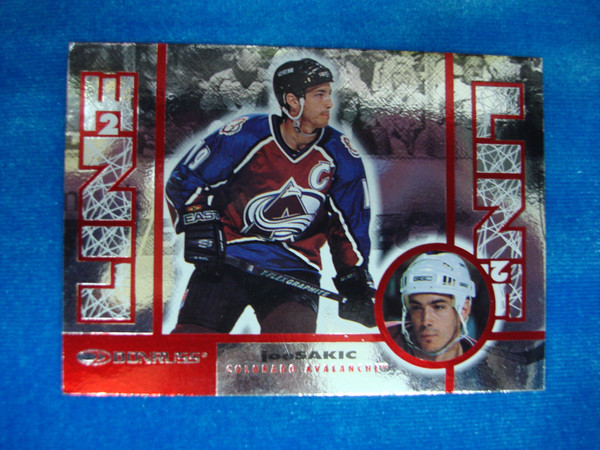 Joe Sakic 1997-98 Donruss Line 2 - Rare Die-Cut & Standard Card Set (164/250, 16/4000)
