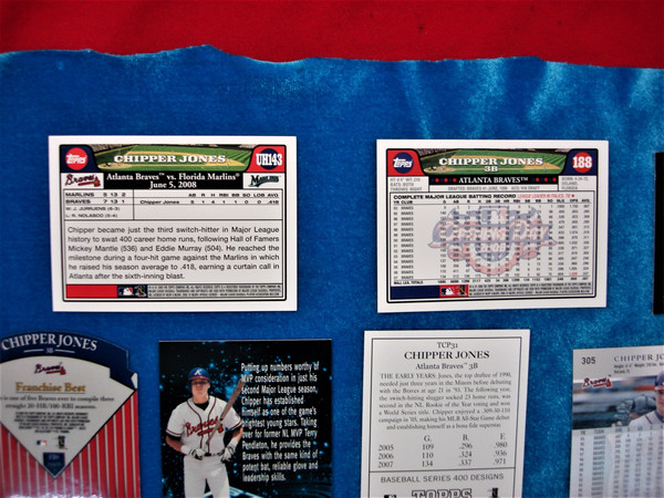 Chipper Jones Card Lot (8 Cards) - Includes Inserts & Varios Condition