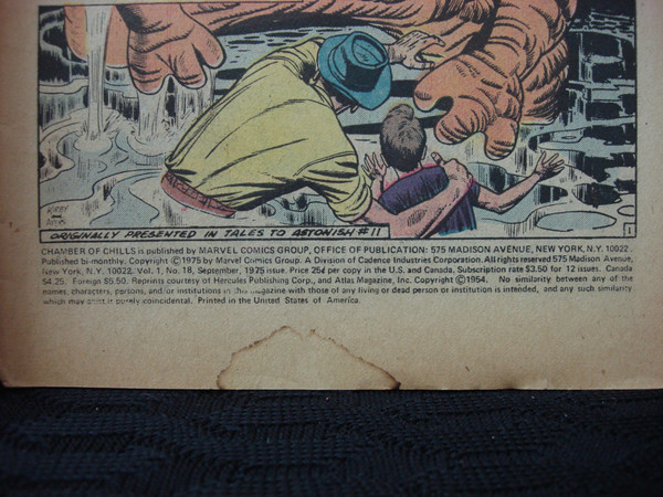 Marvel Comics Chamber of Chills #13 (Nov 1974) - Tales of Shock & Suspense! Vintage Horror Comic
