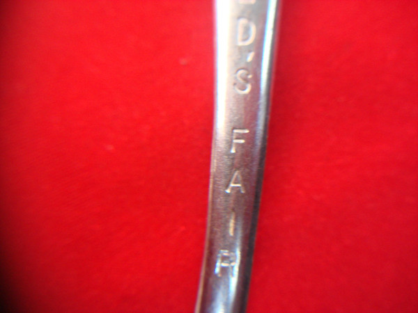 Vintage 1964 New York World's Fair Unisphere Teaspoons - Stainless Steel Set of 2