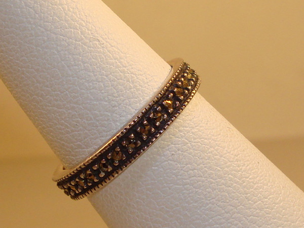 Vintage Judith Jack Sterling Silver & Marcasite Ring | Size 5