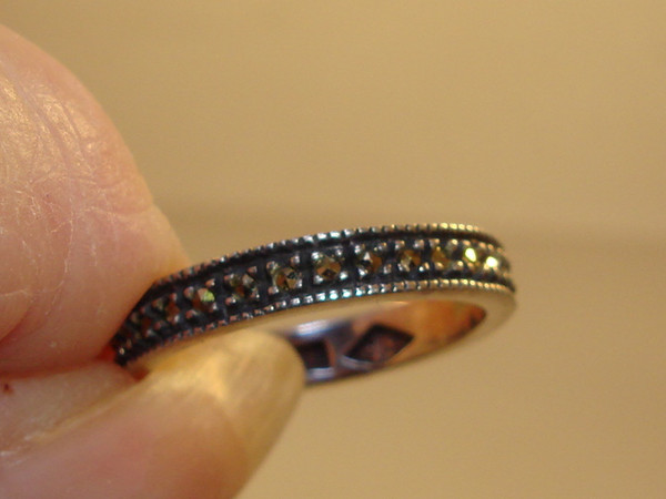 Vintage Judith Jack Sterling Silver & Marcasite Ring | Size 5