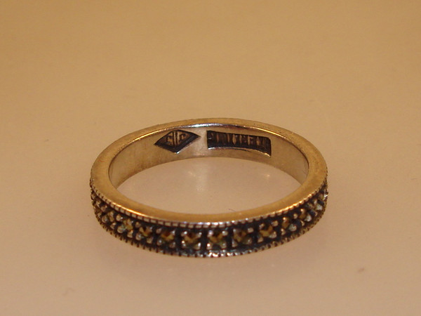 Vintage Judith Jack Sterling Silver & Marcasite Ring | Size 5