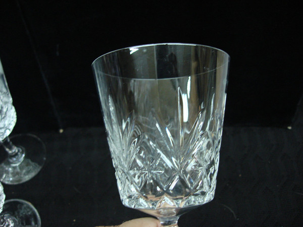 Vintage D'Arques Durand Chantilly Crystal Goblets (Set of 10) - Mint Condition