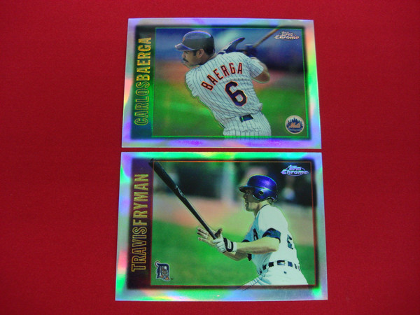 1997 Topps Chrome Refractor Parallels: Travis Fryman #46 & Carlos Baerga #131