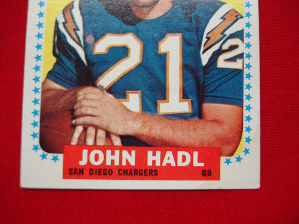 1964 Topps Football #159 John Hadl Rookie Card - EX/BTR Condition
