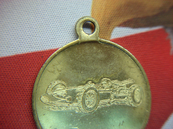 Vintage Indianapolis Motor Speedway Brass Key Fob -'Home of the 500' - Collectible Indy Racing Gift