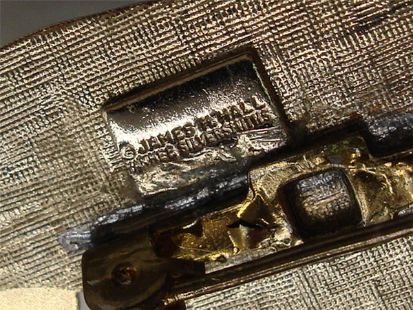 Vintage James H. Hall Yankee Silversmith Cat Pin - Mid-Century Collectible