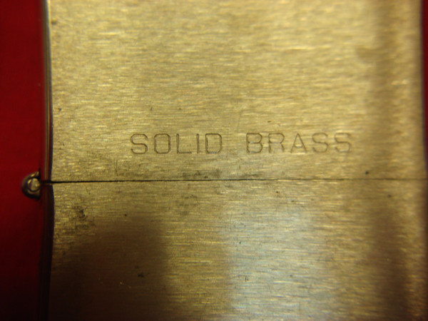 Vintage 1992 Zippo Brass Pipe Lighter - Full Size, Fluid Type (Excellent Condition)