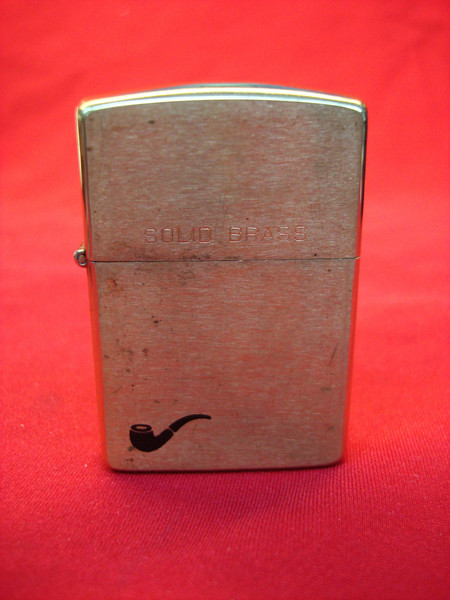 Vintage 1992 Zippo Brass Pipe Lighter - Full Size, Fluid Type (Excellent Condition)