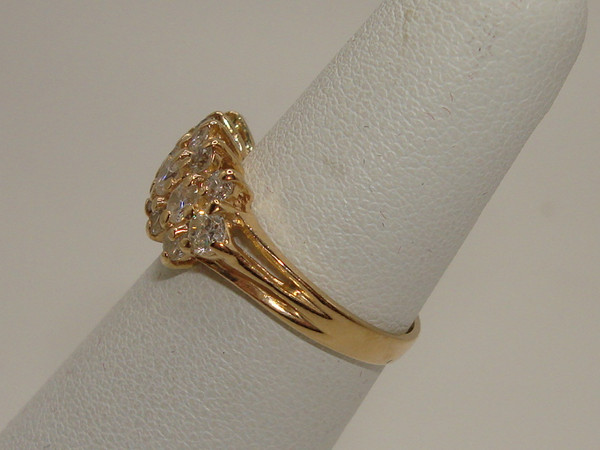 ✨ 14K Solid Gold Diamond Ring (Approx. 85ctw) - Size 5, G/H SI2, Excellent Sparkle