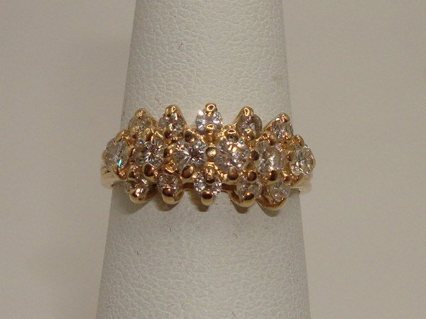 ✨ 14K Solid Gold Diamond Ring (Approx. 85ctw) - Size 5, G/H SI2, Excellent Sparkle
