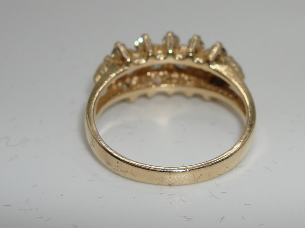 ✨ 14K Solid Gold Diamond Ring (Approx. 85ctw) - Size 5, G/H SI2, Excellent Sparkle
