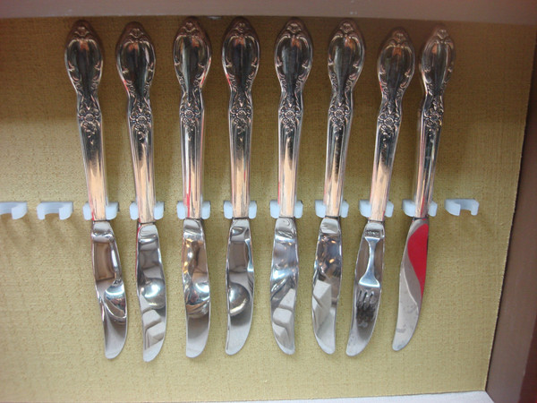 Victorian Rose Silverplate Flatware Set by WM. ROGERS & SON (54pc, Service for 8)