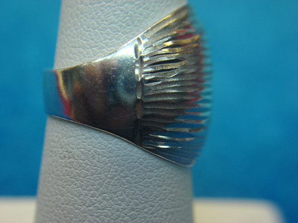 Vintage Italian Milor Sterling Silver Ring (925) Size 6 - Unique Pattern Design