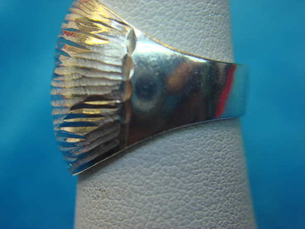 Vintage Italian Milor Sterling Silver Ring (925) Size 6 - Unique Pattern Design