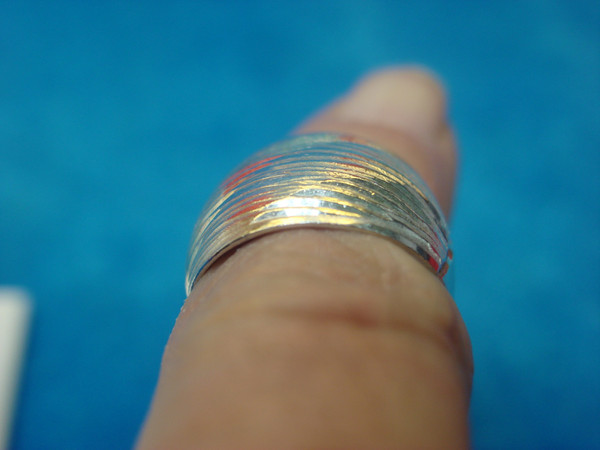 Vintage Italian Milor Sterling Silver Ring (925) Size 6 - Unique Pattern Design
