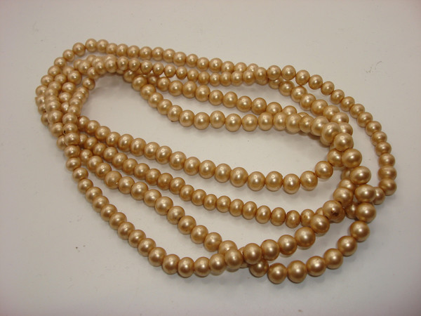 Vintage Andrea Champagne Faux Pearl Necklace (56