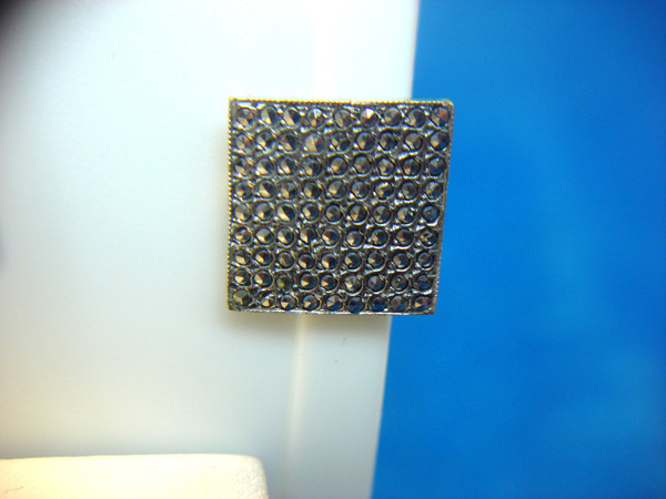 Vintage Sterling Silver Marcasite Ring & Earring Set (Size 7 1/4)