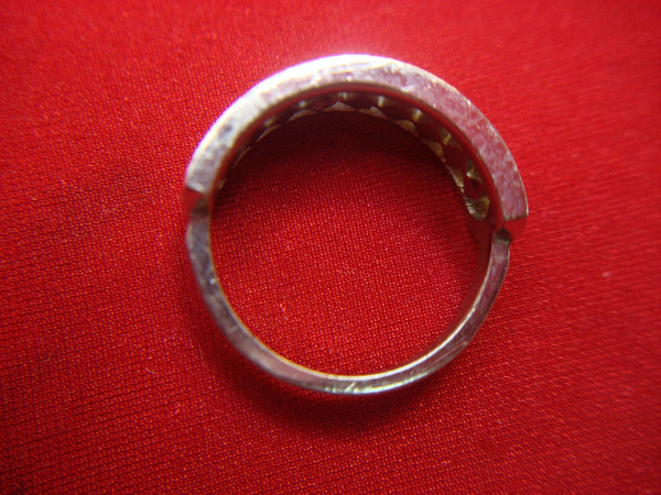 Vintage B.K. Sterling Silver Ring with Marcasites - Size 7