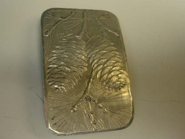 Vintage Wendell August & R. Tennessmed Artisan Signed Pins - Pine Cone, Sunflower & Pewter