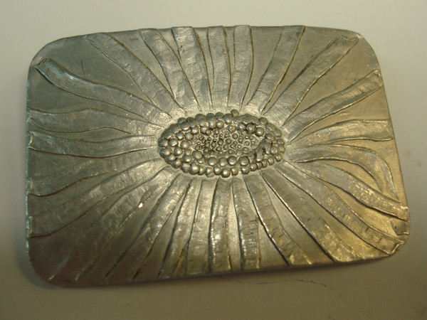 Vintage Wendell August & R. Tennessmed Artisan Signed Pins - Pine Cone, Sunflower & Pewter