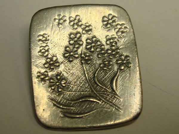Vintage Wendell August & R. Tennessmed Artisan Signed Pins - Pine Cone, Sunflower & Pewter